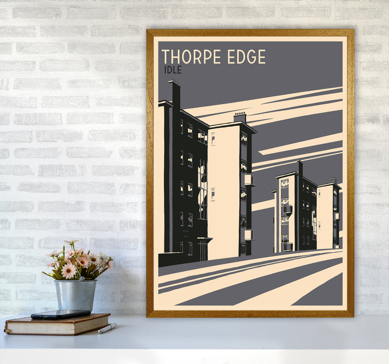 Thorpe Edge, Idle portrait Travel Art Print by Richard O'Neill A1 Print Only