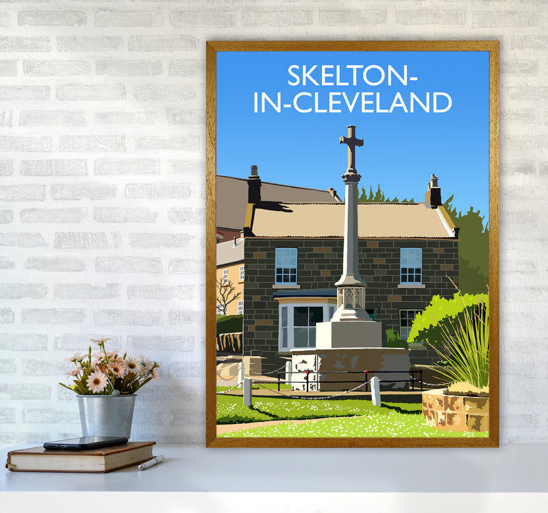 Skelton-in-Cleveland portrait Travel Art Print by Richard O'Neill A1 Print Only
