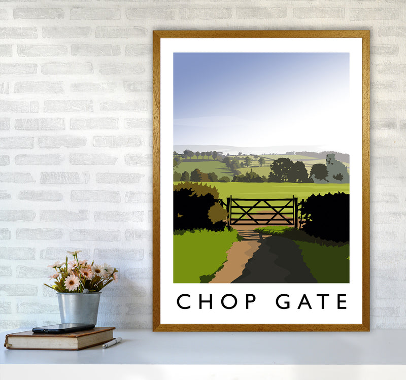 Chop Gate portrait Travel Art Print by Richard O'Neill A1 Print Only