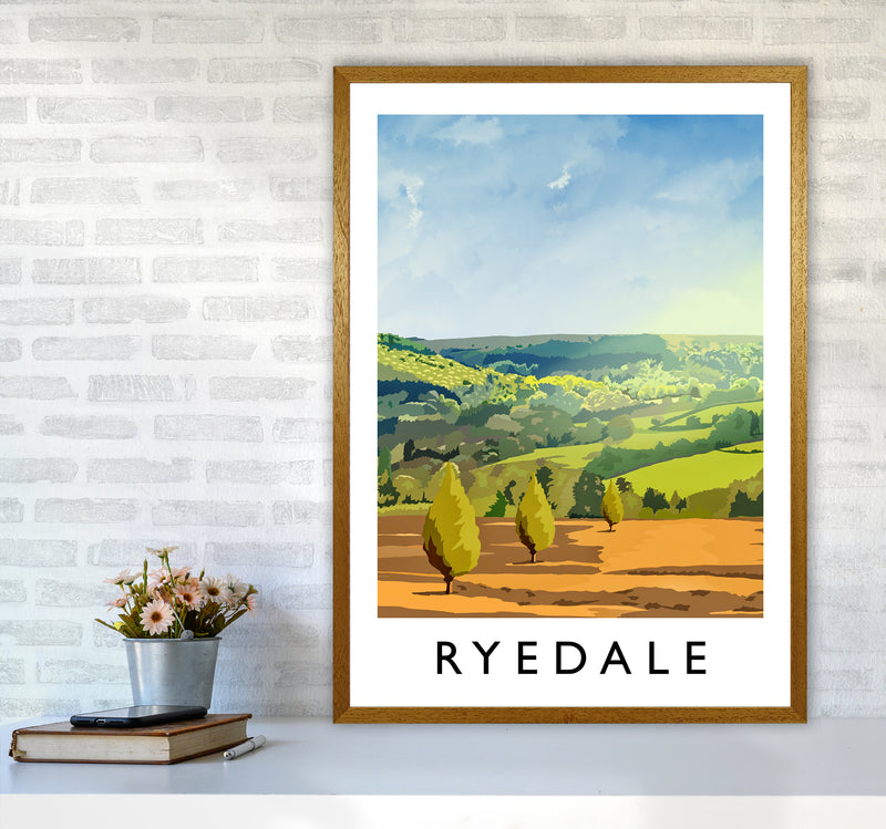 Ryedale portrait Travel Art Print by Richard O'Neill A1 Print Only