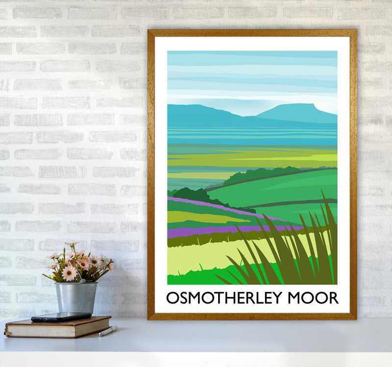Osmotherley Moor portrait Travel Art Print by Richard O'Neill A1 Print Only