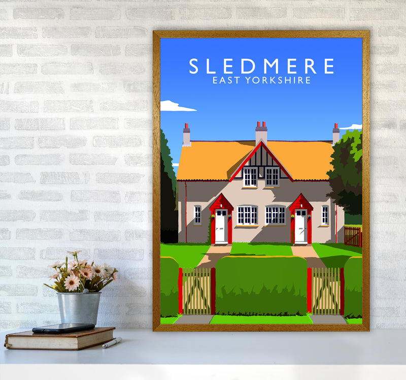 Sledmere portrait Travel Art Print by Richard O'Neill A1 Print Only