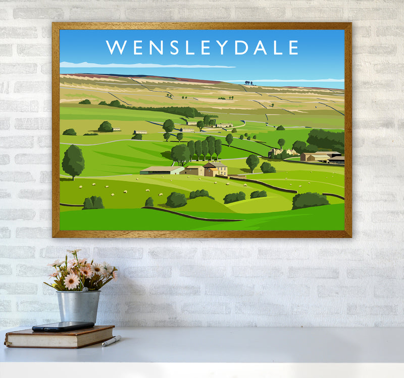 Wensleydale 3 Travel Art Print by Richard O'Neill A1 Print Only