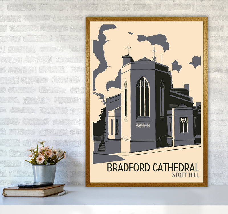 Bradford Cathedral, Stott Hill Travel Art Print by Richard O'Neill A1 Print Only