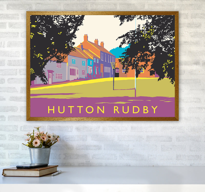Hutton Rudby Travel Art Print by Richard O'Neill A1 Print Only