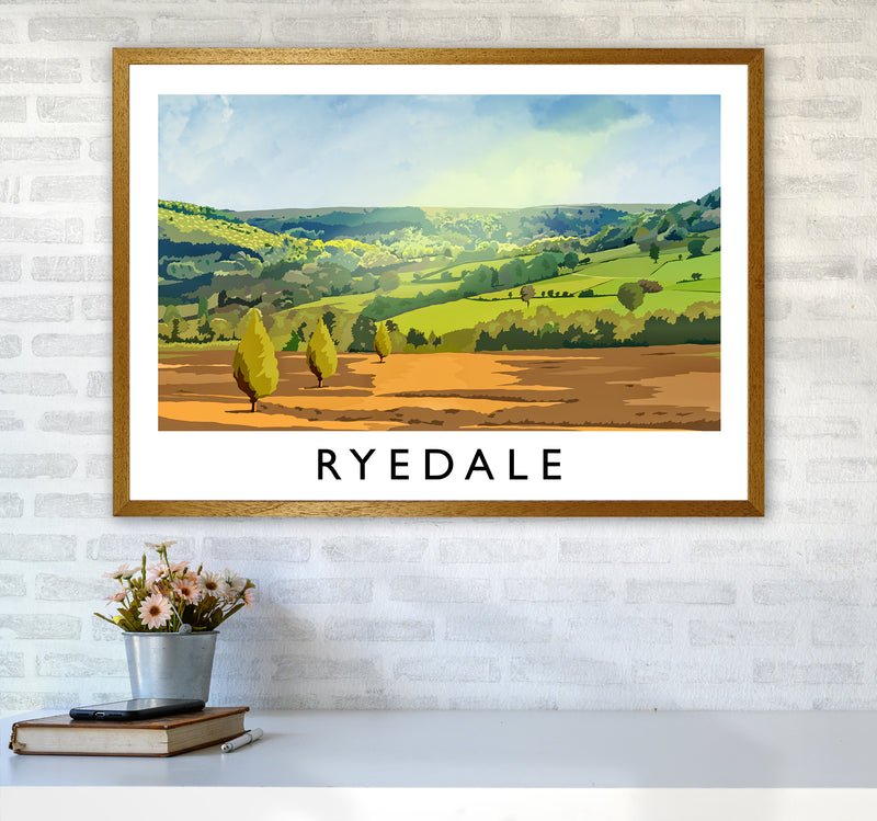 Ryedale Travel Art Print by Richard O'Neill A1 Print Only