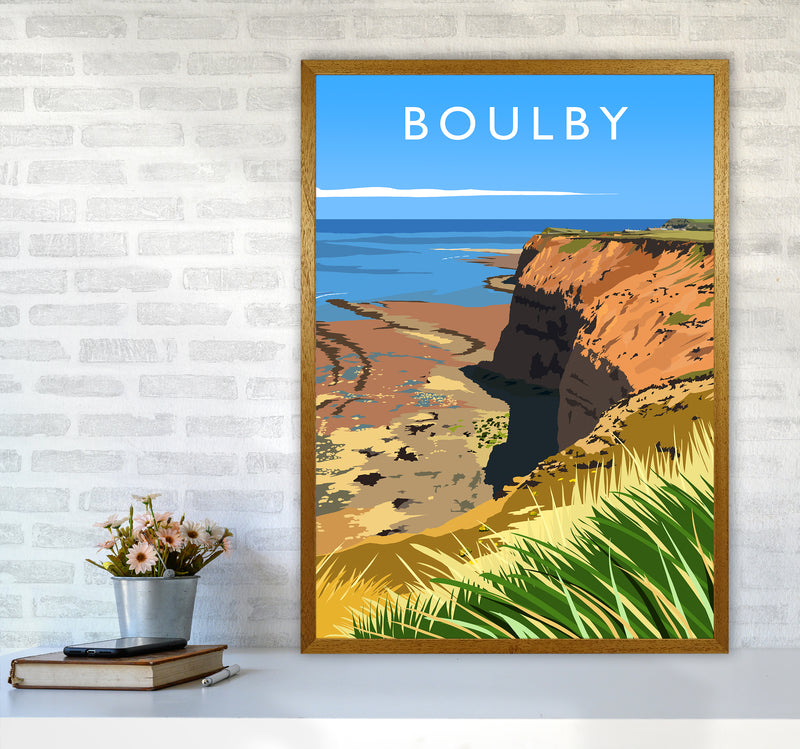 Boulby portrait Travel Art Print by Richard O'Neill A1 Print Only