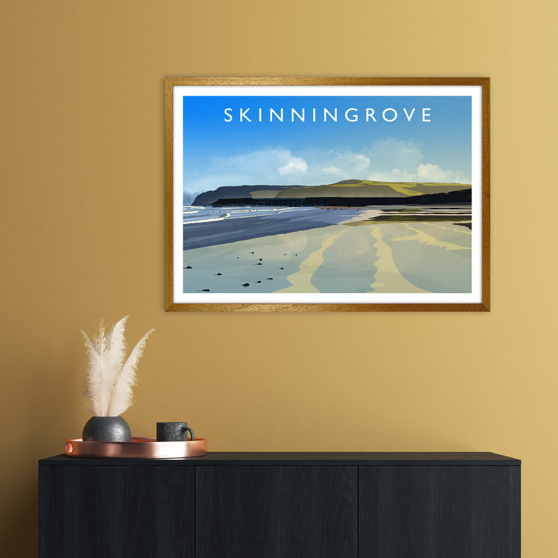 Skinningrove 2 Travel Art Print by Richard O'Neill A1 Print Only
