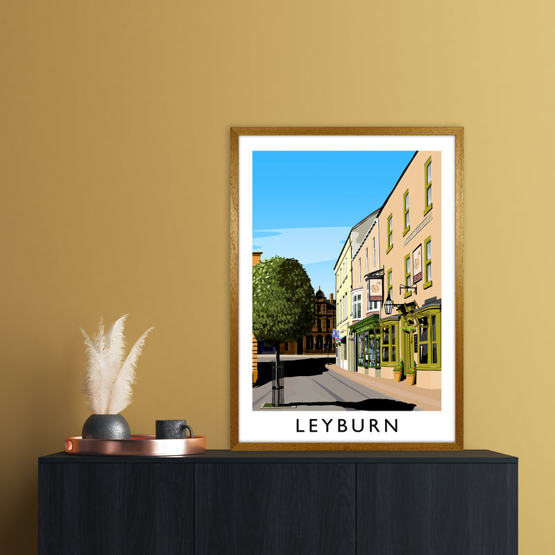 Leyburn 3 portrait Travel Art Print by Richard O'Neill A1 Print Only