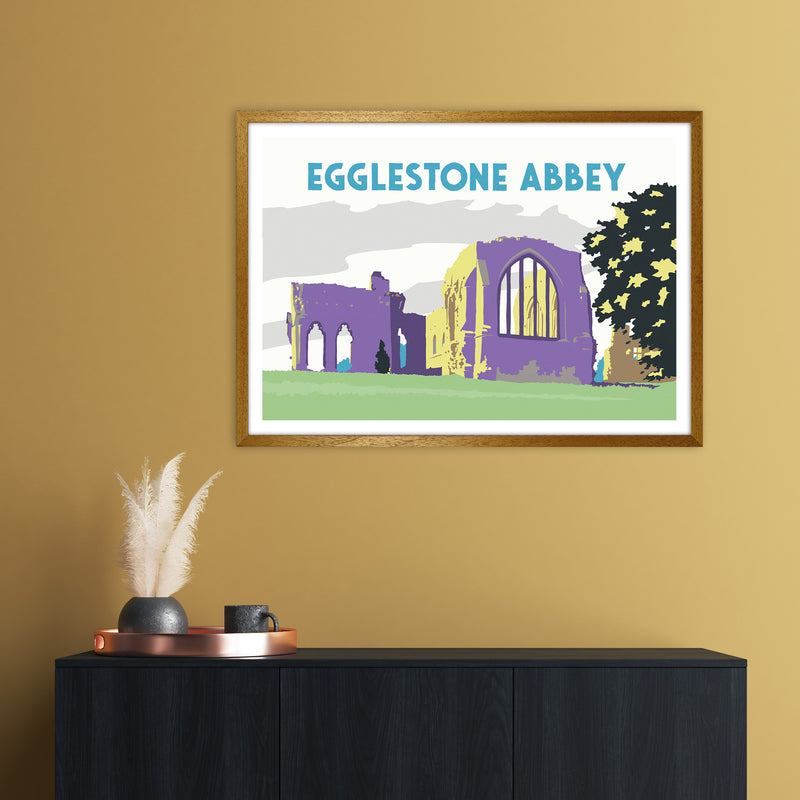 Egglestone Abbey Travel Art Print by Richard O'Neill A1 Print Only