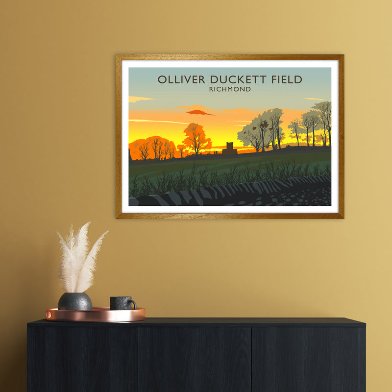 Olliver Duckett Field Travel Art Print by Richard O'Neill A1 Print Only