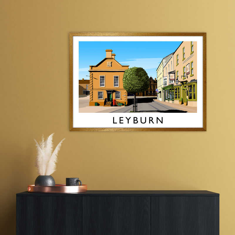 Leyburn 3 Travel Art Print by Richard O'Neill A1 Print Only