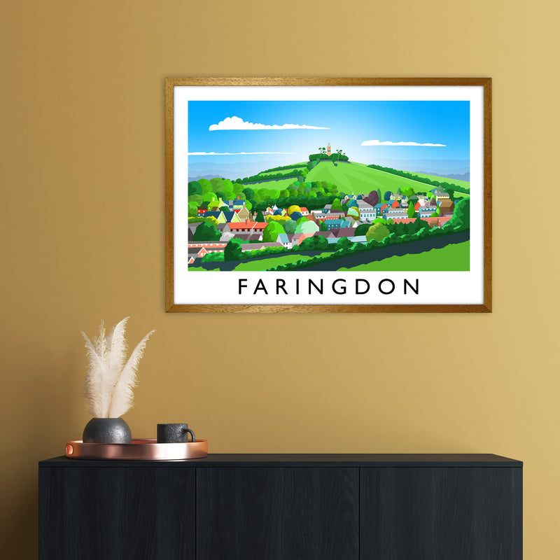 Faringdon Travel Art Print by Richard O'Neill A1 Print Only