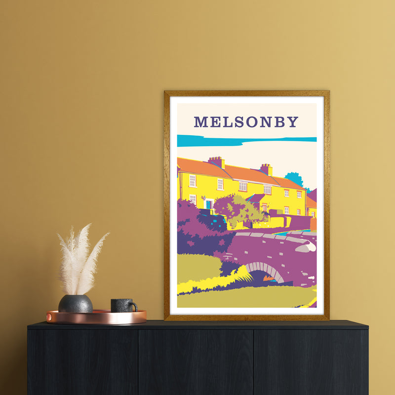 Melsonby Portrait Travel Art Print by Richard O'Neill A1 Print Only