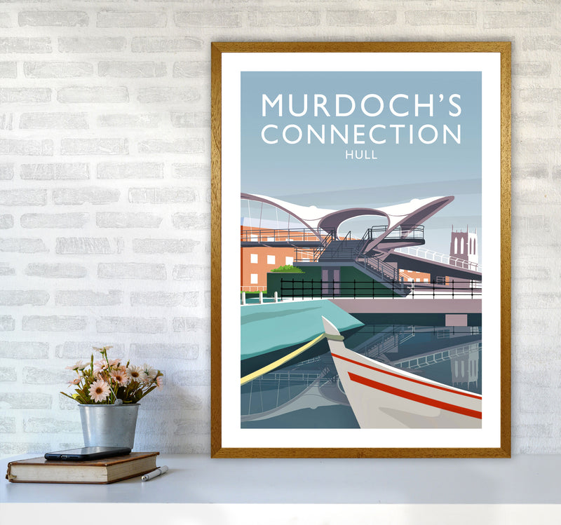 Murdoch's Connection portrait Travel Art Print by Richard O'Neill A1 Print Only