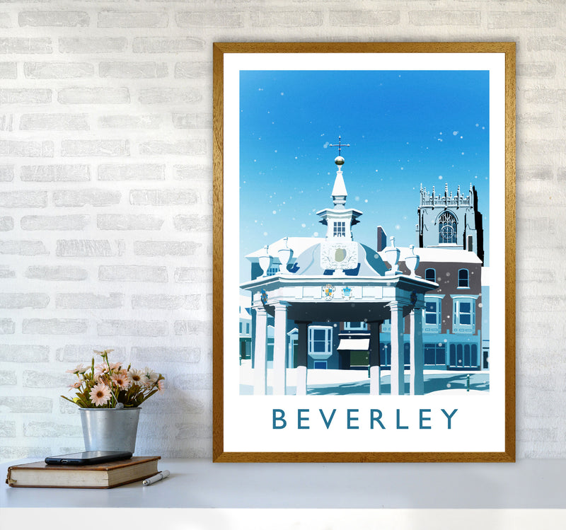 Beverley (Snow) 2 portrait Travel Art Print by Richard O'Neill A1 Print Only