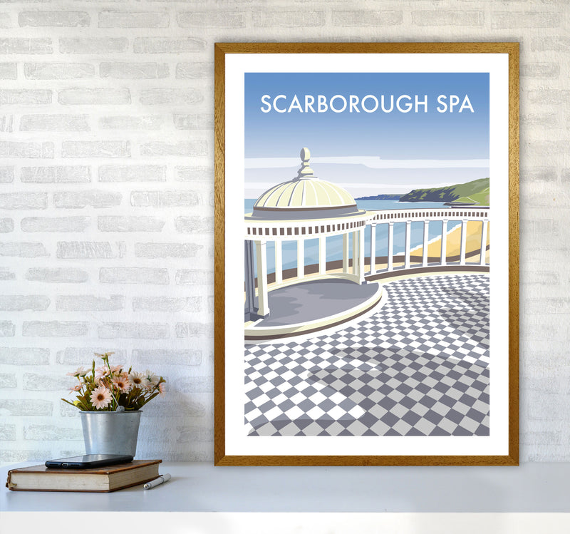 Scarborough Spa portrait Travel Art Print by Richard O'Neill A1 Print Only