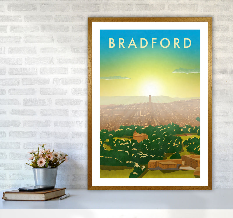 Bradford 2 portrait Travel Art Print by Richard O'Neill A1 Print Only