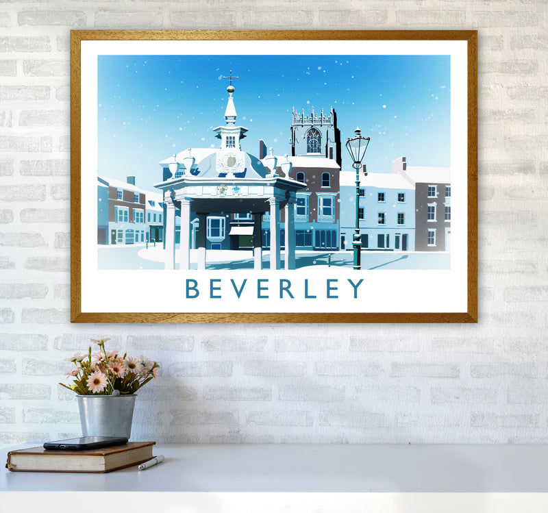 Beverley (Snow) 2 Travel Art Print by Richard O'Neill A1 Print Only
