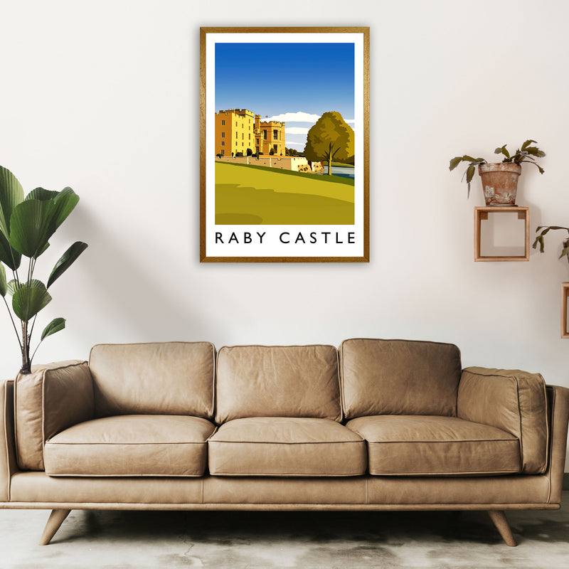 Raby Castle 2 Portrait Travel Art Print by Richard O'Neill A1 Print Only