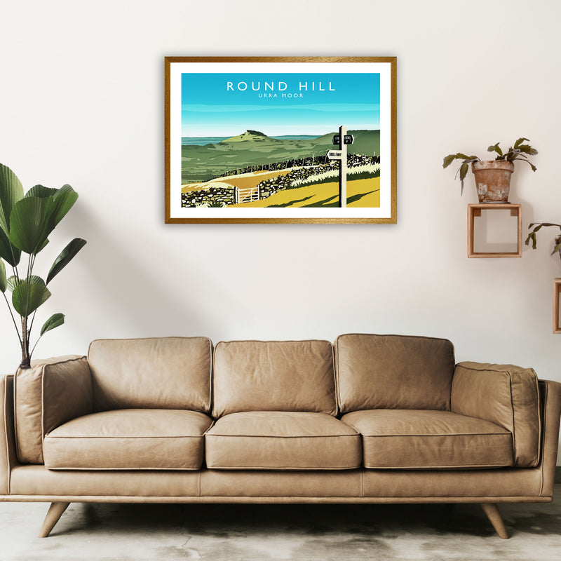 Round Hill Travel Art Print by Richard O'Neill A1 Print Only