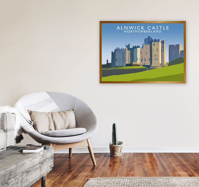 Alnwick Castle Northumberland Art Print by Richard O'Neill A1 Print Only