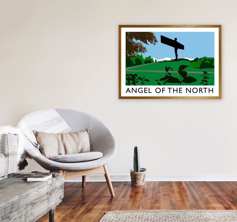 Angel of The North Landscape Framed Digital Art Print by Richard O'Neill A1 Print Only