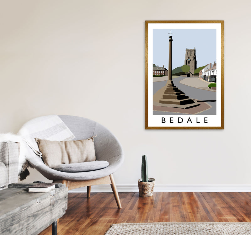 Bedale Framed Digital Art Print by Richard O'Neill A1 Print Only