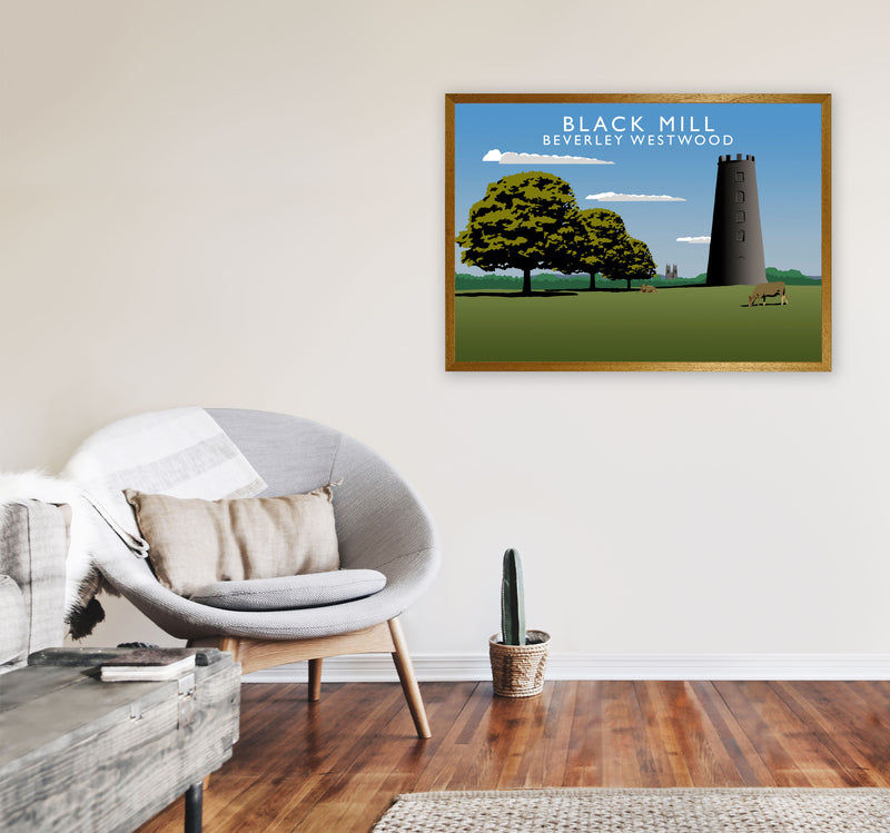 Black Mill Beverley Westwood Art Print by Richard O'Neill A1 Print Only