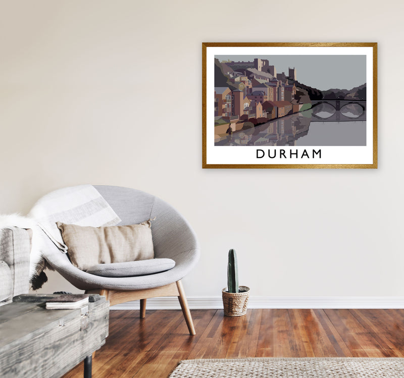 Durham Framed Digital Art Print by Richard O'Neill A1 Print Only