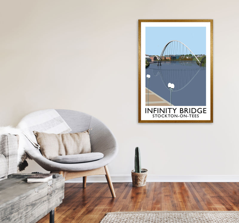 Infinity Bridge Stockton-On-Tees Art Print by Richard O'Neill A1 Print Only