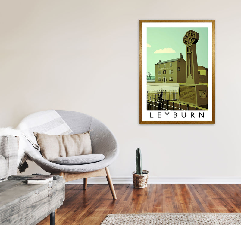 Leyburn Framed Digital Art Print by Richard O'Neill A1 Print Only
