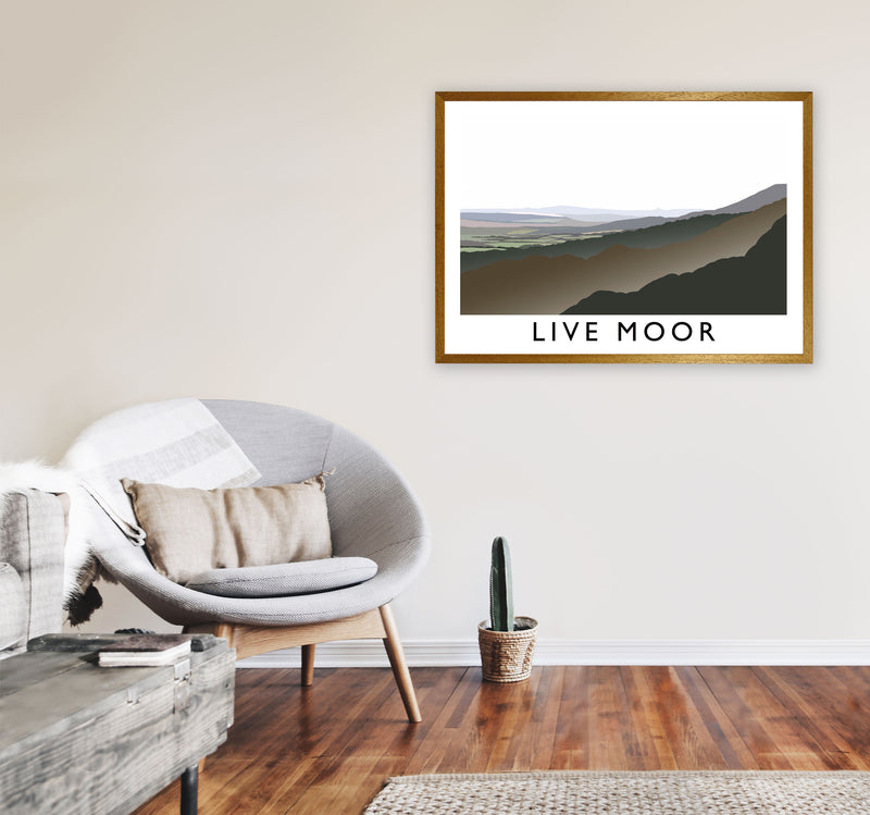 Live Moor Framed Digital Art Print by Richard O'Neill A1 Print Only