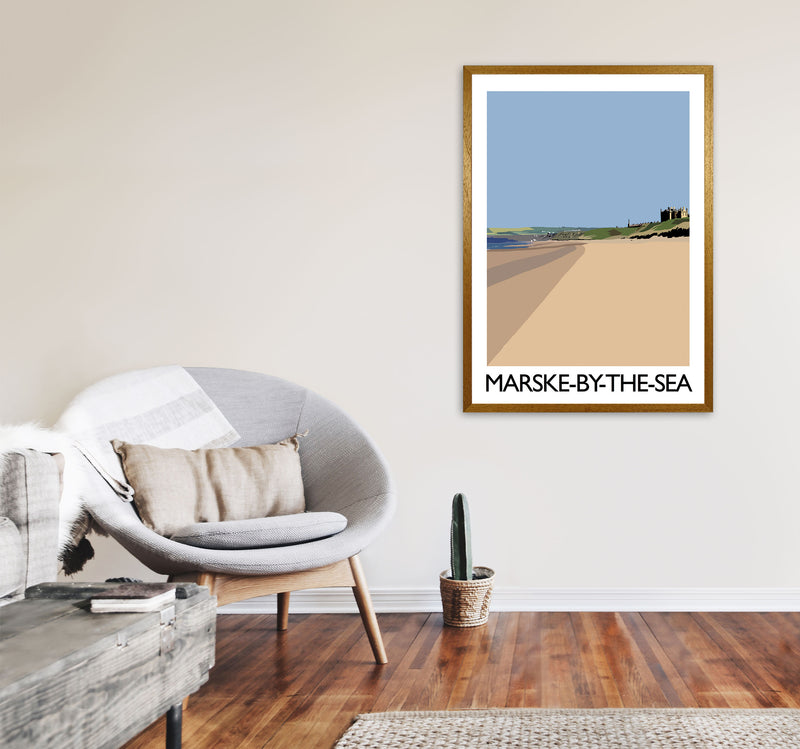 Marske-By-the-Sea Art Print by Richard O'Neill A1 Print Only