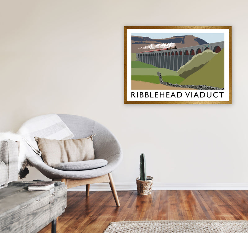 Ribblehead Viaduct Art Print by Richard O'Neill A1 Print Only