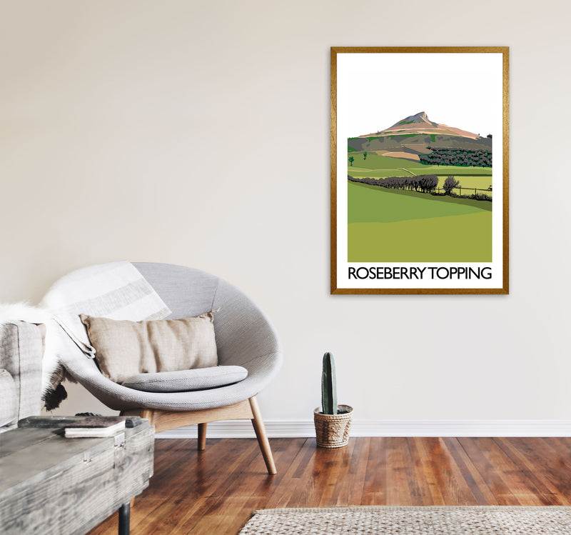 Roseberry Topping Art Print by Richard O'Neill A1 Print Only