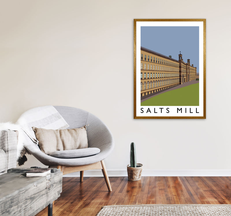 Salts Mill Art Print by Richard O'Neill A1 Print Only