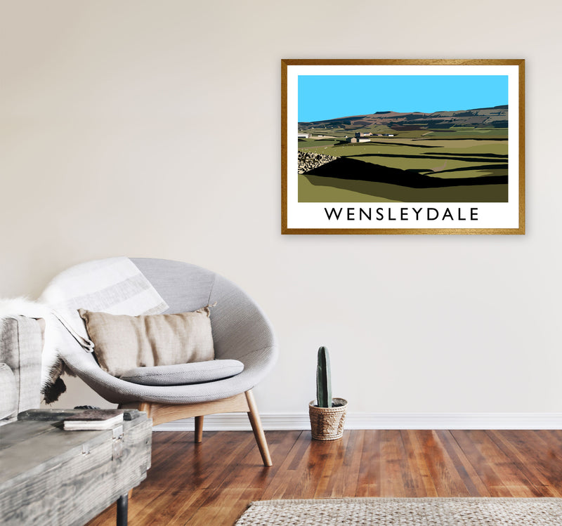 Wensleydale by Richard O'Neill Yorkshire Art Print, Vintage Travel Poster A1 Print Only