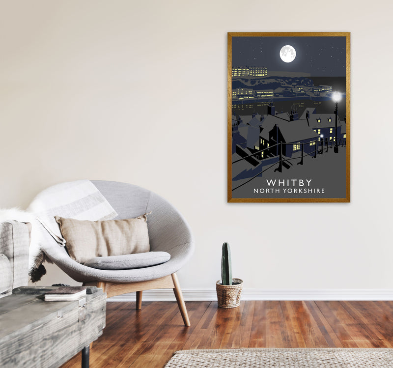 Whitby by Richard O'Neill Yorkshire Art Print, Vintage Travel Poster A1 Print Only