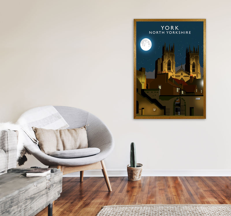 York by Richard O'Neill Yorkshire Art Print, Vintage Travel Poster A1 Print Only