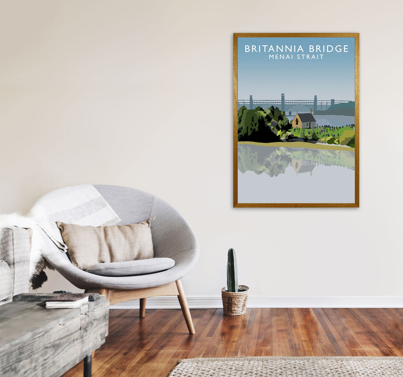 Britannia Bridge by Richard O'Neill A1 Print Only