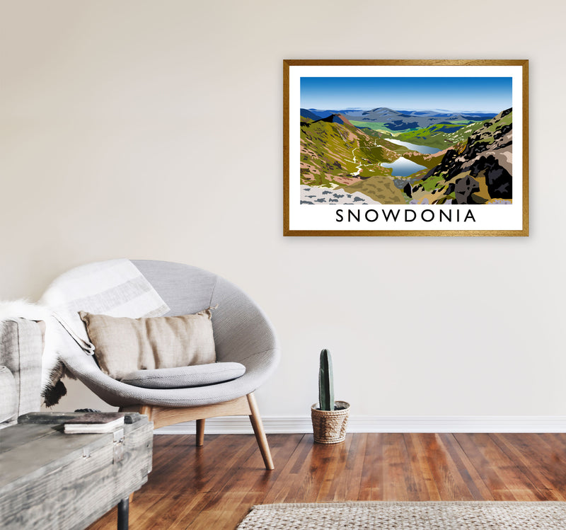Snowdonia Framed Digital Art Print by Richard O'Neill A1 Print Only
