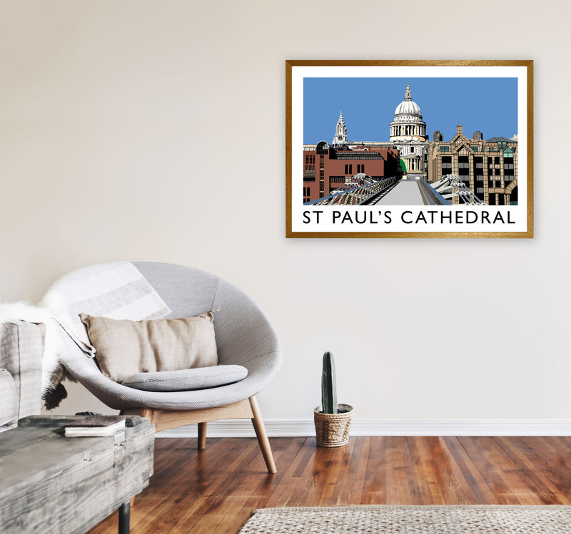 St Pauls Cathedral (Landscape) by Richard O'Neill A1 Print Only