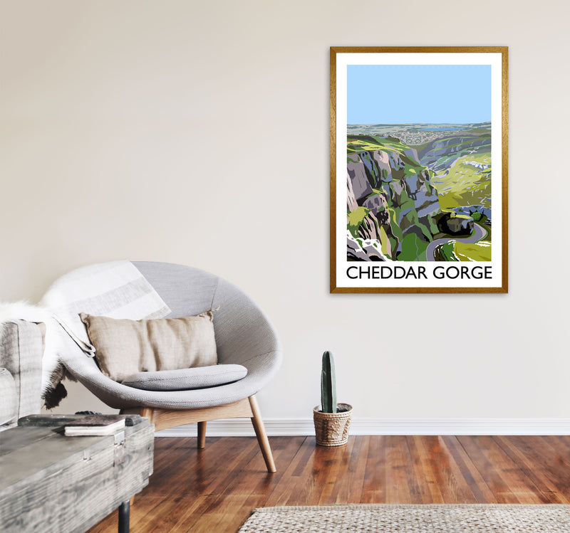Cheddar Gorge Art Print by Richard O'Neill A1 Print Only