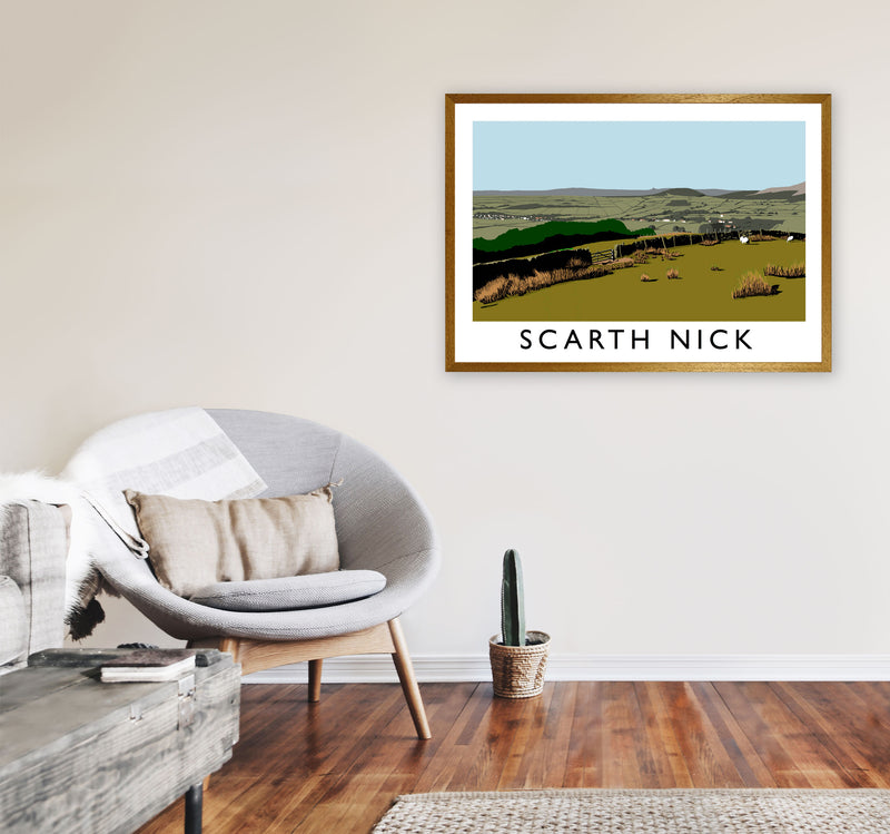 Scarth Nick by Richard O'Neill Yorkshire Art Print, Vintage Travel Poster A1 Print Only