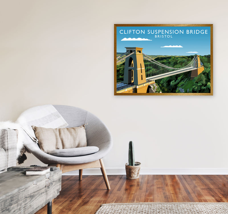 Clifton Suspension Bridge Bristol Framed Art Print by Richard O'Neill A1 Print Only