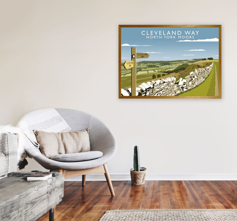 Cleveland Way North York Moors Art Print by Richard O'Neill A1 Print Only