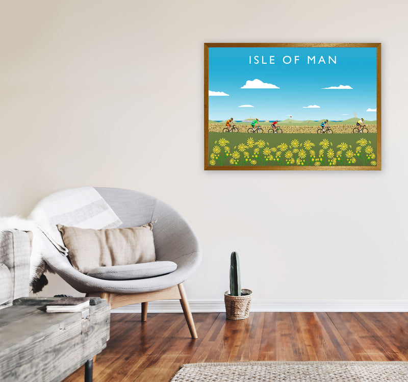 Isle Of Man Cycling (Landscape) by Richard O'Neill A1 Print Only