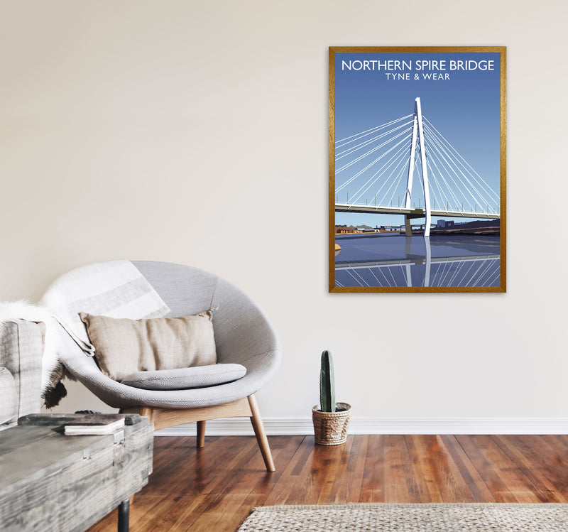 Northern Spire Bridge Tyne & Wear Framed Art Print by Richard O'Neill A1 Print Only