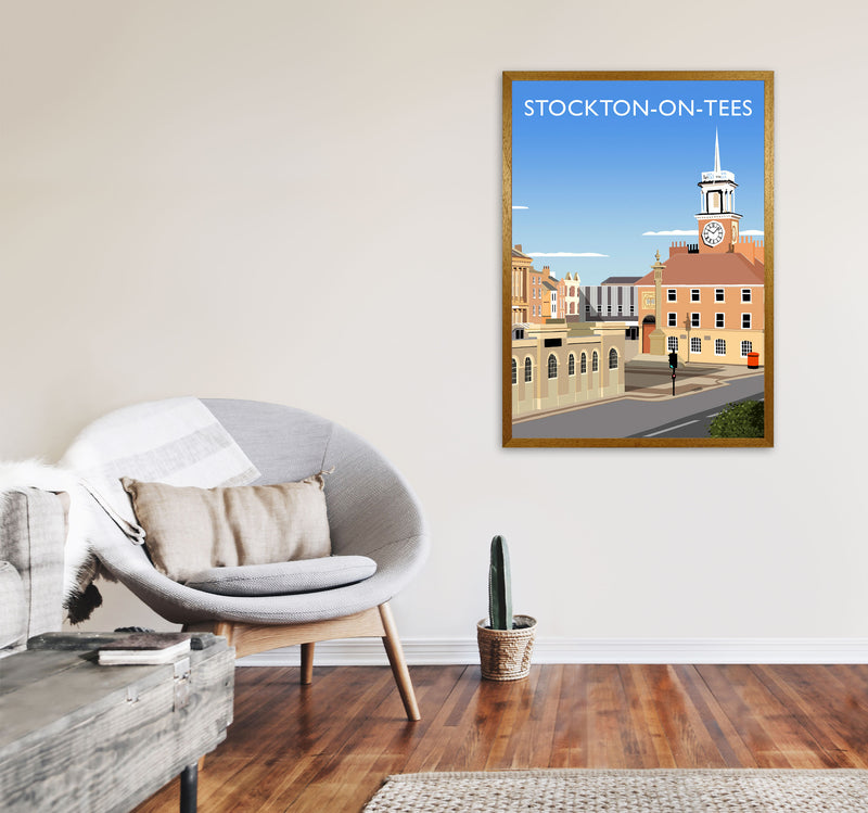 Stockton On Tees (Portrait) by Richard O'Neill A1 Print Only